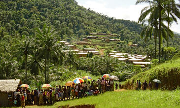 Mass Drug Administration Queue in Cameroon